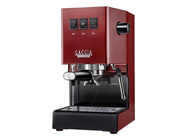 Gaggia Classic Evo RI9481/11 espressomaskin, 15 bar, melkeskummer, kirsebærrød