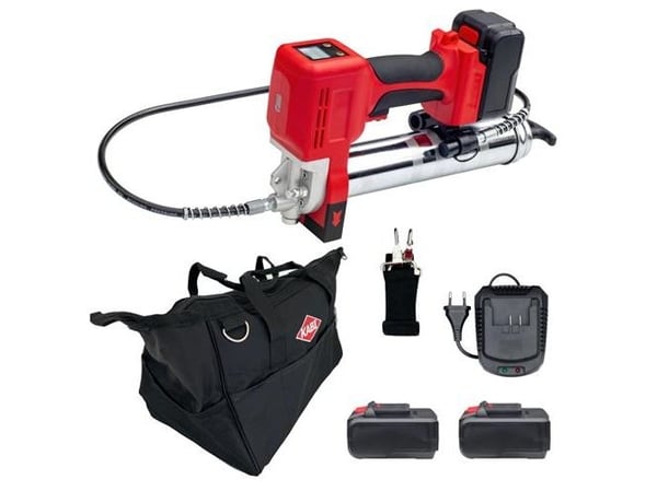 KABI oppladbar fettpresse 21V 4,0Ah 2 Li-ion-batterier