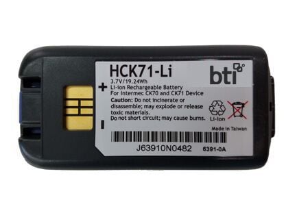 BTI - Håndholdt batteri (tilsvarer: Honeywell 318-046-031) - litiumion - 5200 mAh - 19.24 Wh - for Honeywell CK65; Dolphin CK65; Intermec CK70, CK7...