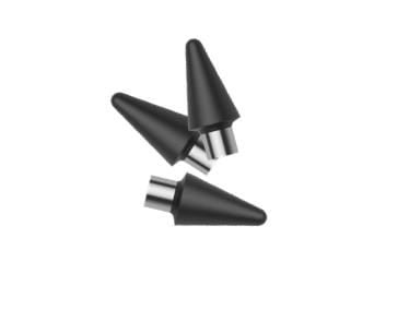 Tucano MA-USTYTIPBK, Tupp, Sort, Acetal, 3 stykker