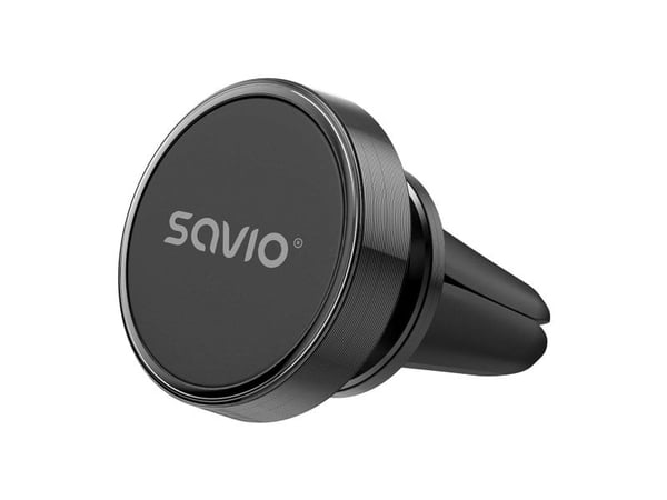 Savio CH-02 Magnetisk bilholder, aluminium, sort, Greb, Sort