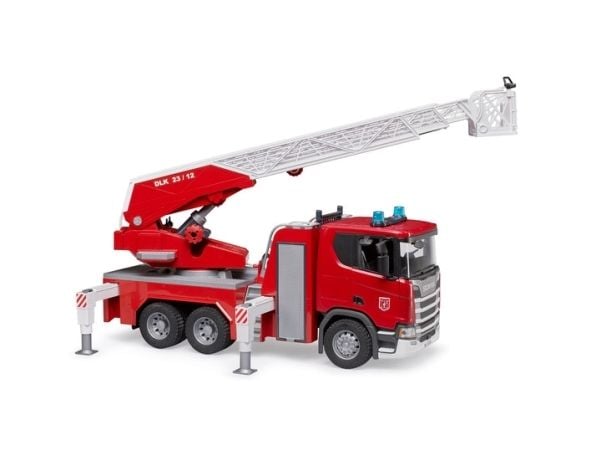Bruder Scania Super 560R Brandbil med stige, pumpe og lys & lyd legetøj