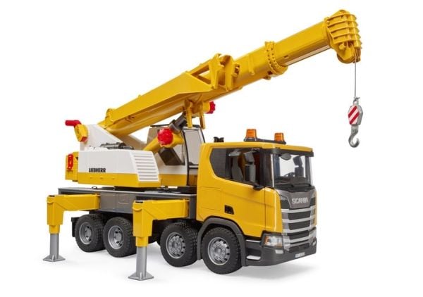 Bruder Scania Super 560R Liebherr Kranbil L&S leketøy