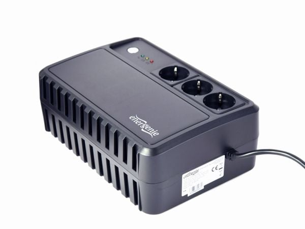 EnerGenie EG-UPS-3SDT800-01 - UPS - stasjonær - AC 220 V - 480 Watt - 800 VA - 8 Ved - utgang pluggforbindelser: 3 - 1,2 m kabel