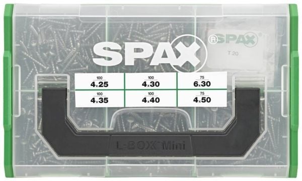 SPAX 5000009160219 Kombinationsskruv sortiment 1 Set