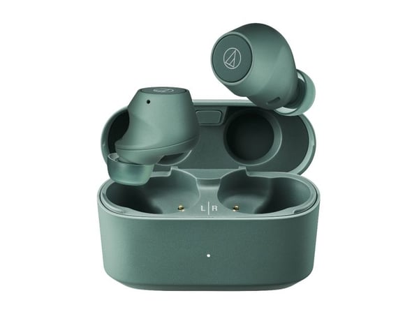 Audio-Technica ATH-CKS30TW+, True Wireless Stereo (TWS), 5 - 20000 Hz, Samtaler/musikk, Hodesett, Grønn