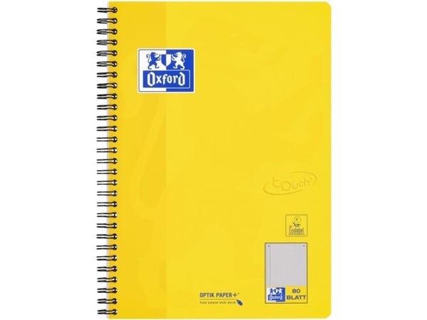 Oxford 400123150, Monokromatisk, Assorterte farger, B5, 80 ark, Rute papir, Universell