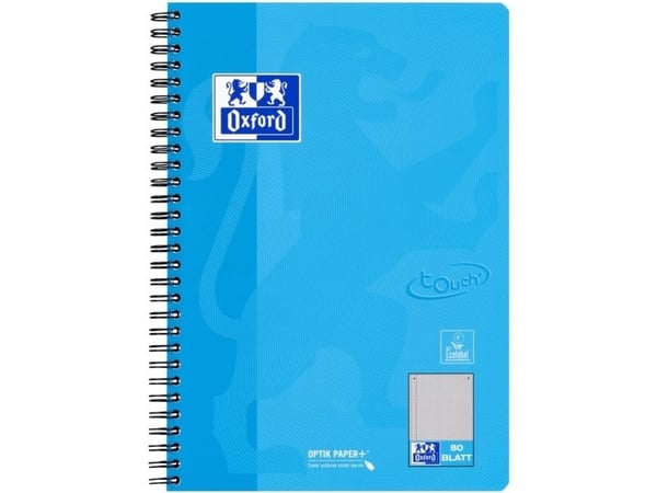 Oxford 400123150, Monokromatisk, Assorterte farger, B5, 80 ark, Rute papir, Universell