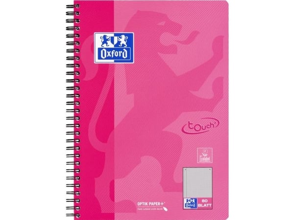 Oxford 400123150, Monokromatisk, Assorterte farger, B5, 80 ark, Rute papir, Universell