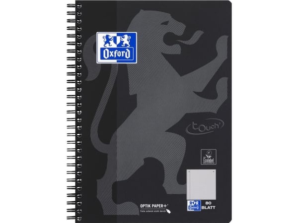 Oxford 400123150, Monokromatisk, Assorterte farger, B5, 80 ark, Rute papir, Universell
