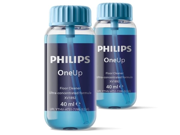 Philips OneUp ultrakonsentrert rengjøringsmiddel for gulv, Støvsuger med stang, Blå, 40 ml, Liquid (concentrate), Philips OneUp, 30 mm
