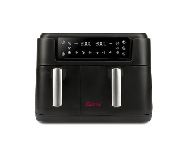 Girmi FG26, Varmluftsfrityr, 9 l, 1,8 kg, 60 °C, 200 °C, Dobbel