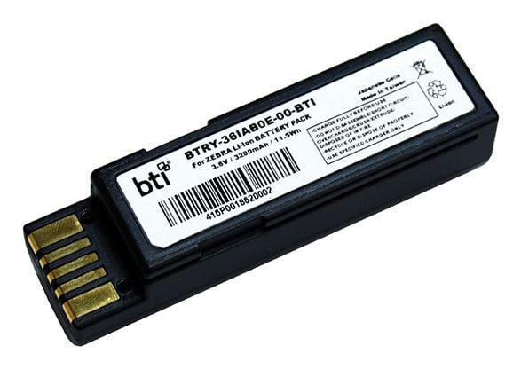 BTI - Batteri for strekkodeleser (tilsvarer: Zebra BTRY-36IAB0E-00) - litiumion - 3200 mAh - 12 Wh
