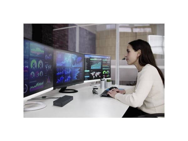 Kensington SD4843P EQ - Dokkingstasjon - for bærbar - USB-C - HDMI, 2 x DP - 1GbE - Europa