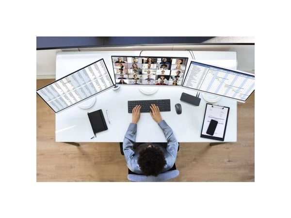 Kensington SD4843P EQ - Dokkingstasjon - for bærbar - USB-C - HDMI, 2 x DP - 1GbE - Europa