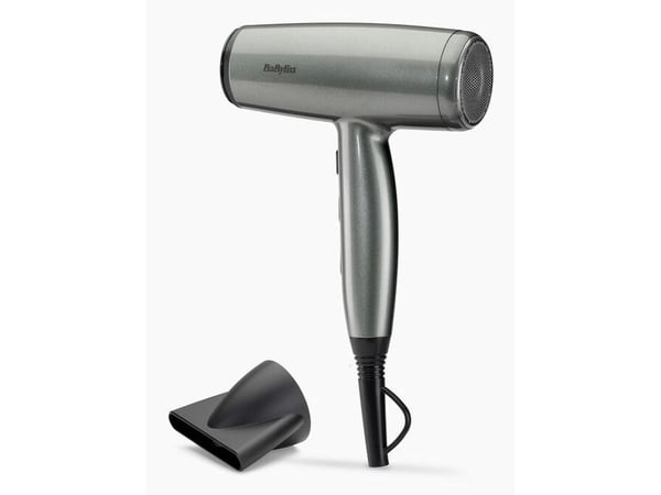 BaByliss D581E, musta, Hopea, Yksivärinen, Rispustusrengas, 1,95 m, Painikkeet, Liukusäädin, 2100 W