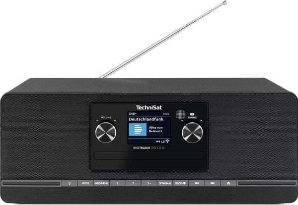 TechniSat DIGITRADIO 372 CD IR, Internet, Analog och digital, DAB+, FM, 87,5 - 108 MHz, 174 - 240 MHz, 10 W