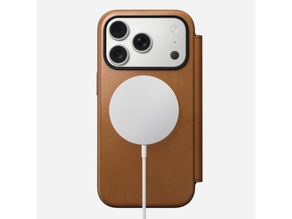 Nomad Modern Leather Folio, Folio, Apple, iPhone 17 Pro, 16 cm (6.3"), Tan (gul-brun)