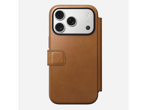 Nomad Modern Leather Folio, Folio, Apple, iPhone 17 Pro, 16 cm (6.3"), Tan (gul-brun)