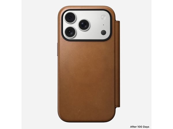 Nomad Modern Leather Folio, Folio, Apple, iPhone 17 Pro, 16 cm (6.3"), Tan (gul-brun)