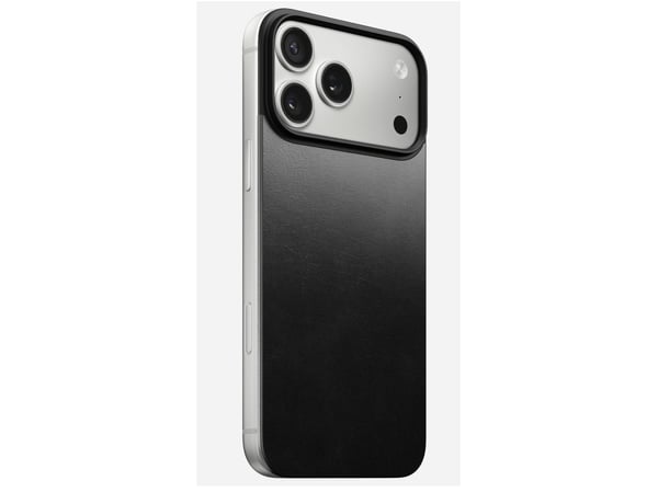 NOMAD Magneettinen nahkaselkä - Magneettinen päällyste iPhone 17 Pro Max -puhelimelle, joka on yhteensopiva MagSafen kanssa| Horween-nahka (musta)