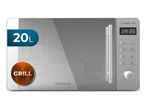 Cecotec Proclean 5120 Flatbed - Mikrobølgeovn med grill - 20 liter - 700 W - Speil