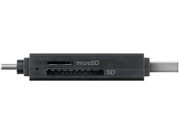 Wentronic 58261 - MicroSD (TransFlash) - MicroSDHC - MicroSDXC - SD - SDHC - SDXC - Musta - 5000 Mbit/s - USB 3.2 Gen 1 (3.1 Gen 1) Type-A/Type-C -...