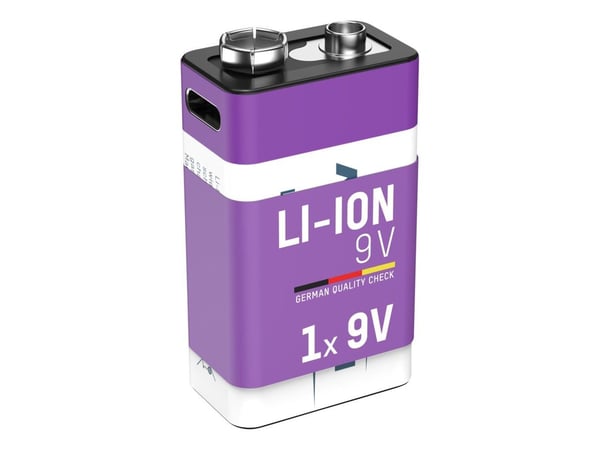 Ansmann 1315-0005, Oppladbart batteri, 9V, Lithium-Ion (Li-Ion), 9 V, 1 stykker, 400 mAh