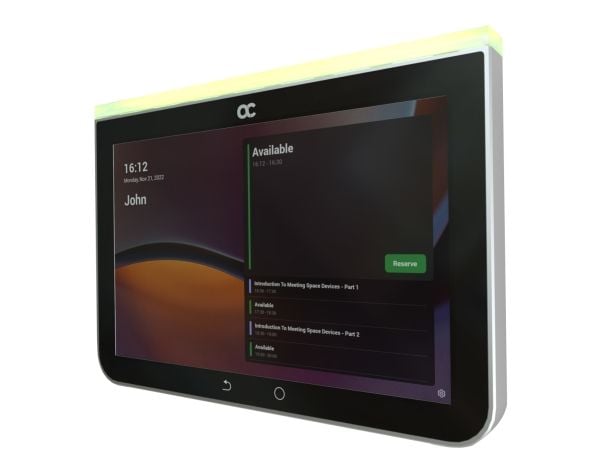 AudioCodes Room Experience (RX) Suite RX-PANEL - Planlegger for møterom - Certified for Microsoft Teams Rooms - power adapter included