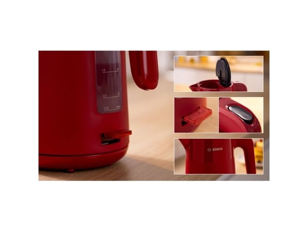 Bosch MyMoment TWK2M164 - Kjele - 1.7 liter - 2.4 kW - deep red/black gray
