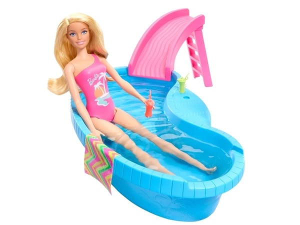 Barbie -nukke ja tarvikkeita, Nuken uima-allas, 3 vuosi/vuosia, 250 g