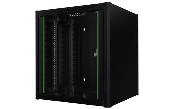 Lanview - Rack skap - 60 x 56 - veggmonterbar - svart, RAL 9005 - 12U - 19"