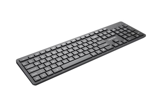 eSTUFF G220 - Tastatur - USB - QWERTY - Storbritannia - svart