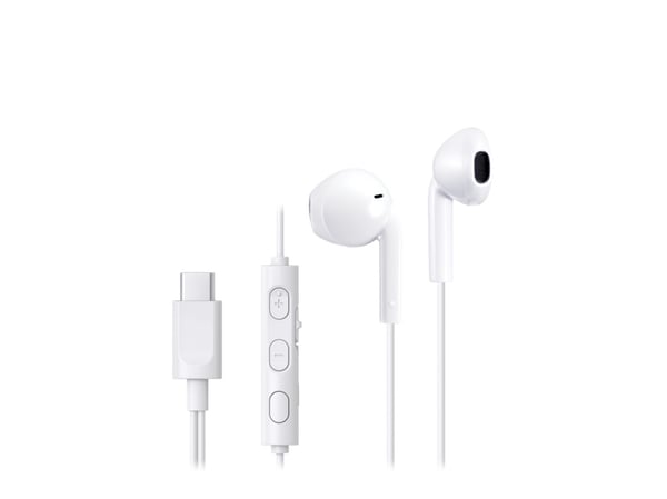 JVC HA-FR17UC - Ørepropper med mikrofon - i øret - kablet - USB-C - hvit