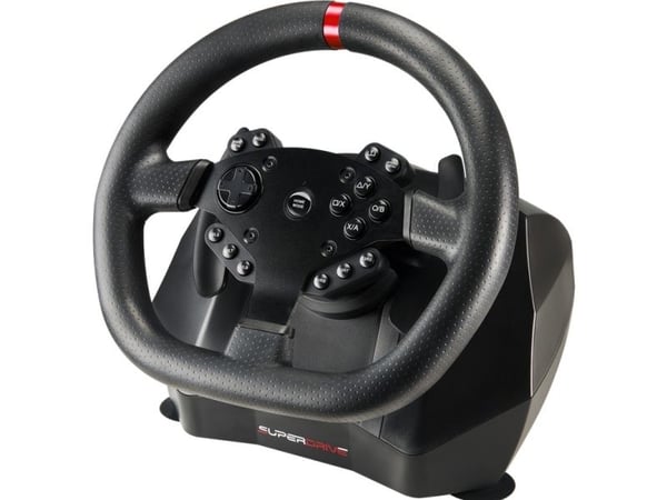 Subsonic SA5659, Ratt + pedaler, PlayStation 4, Xbox One, Xbox One S, Xbox One X, Xbox Series S, Xbox Series X, D-pute, Alternativer-knapp, Del-kna...