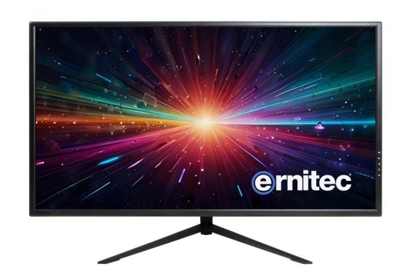 Ernitec - LED-skjerm - 32" - 3840 x 2160 4K - 350 cd/m² - 1000:1 - 5 ms - 3xHDMI, DisplayPort - høyttalere - svart