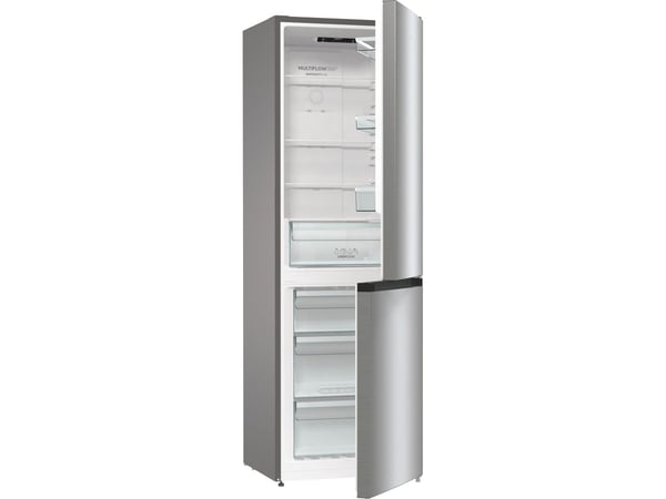 Gorenje G800 NRK61CS2XL4 - Kjøleskap/fryser - bunnfryser - fordypning - bredde: 60 cm - 300 liter - Klasse C - rustfritt stål / metallgrå