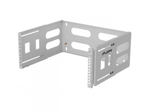 Lanberg - Rackveggmontering - folding, 497 x 400/240 - grå, RAL 7035 - 4U - 19"