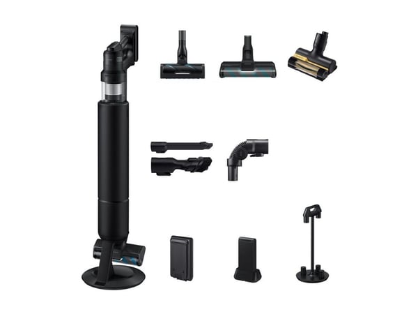 Samsung VS90F40DEK, 2-in-1-varsi-imuri, musta, 0,5 L, Kuiva, HEPA, Monisykloninen/suodattava