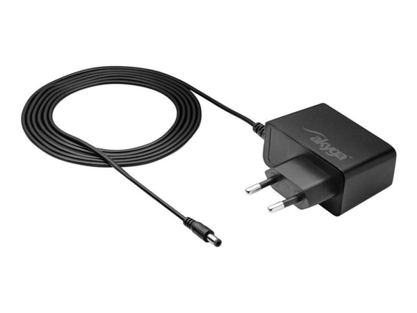Akyga AK-PD-33 - Strømadapter - 12 watt - 1 A (5,5 x 2,1 mm DC-jakk) - svart