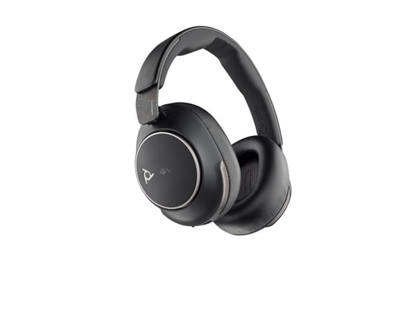HP Poly Voyager Surround 80 UC Microsoft Teams-sertifisert USB-C-hodesett + USB-C/A-adapter, Trådløs, Musikk/hver dag, 275 g, Hodesett, Svart