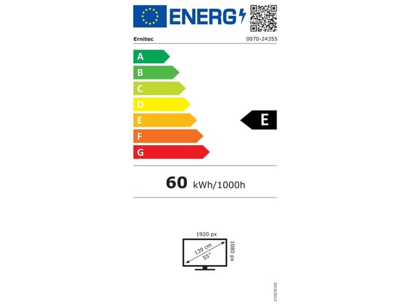 Ernitec - LCD-videovegg - intelligent skilting 55" 1920 x 1080 per enheet