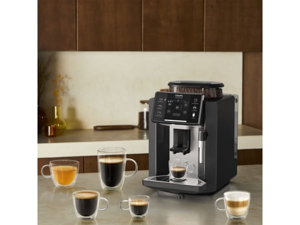 Krups Sensation C10 EA910A, Espressomaskin, 1,7 l, Kaffebönor, Inbyggd kvarn, 1450 W, Svart, Krom