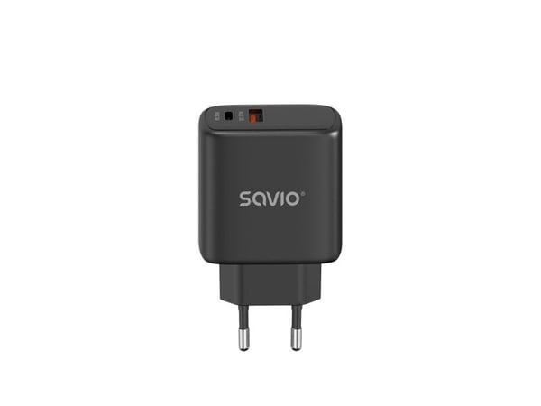 Savio LA-06/B USB Quick Charge Power Delivery 3.0 30W Internal charger, Utendørs, USB, Sort