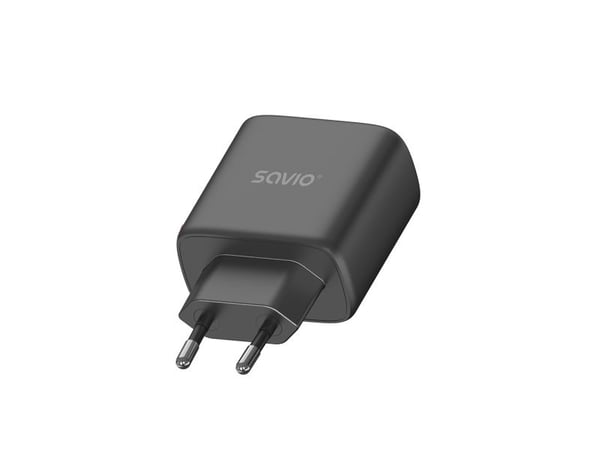 Savio LA-06/B USB Quick Charge Power Delivery 3.0 30W Internal charger, Utendørs, USB, Sort