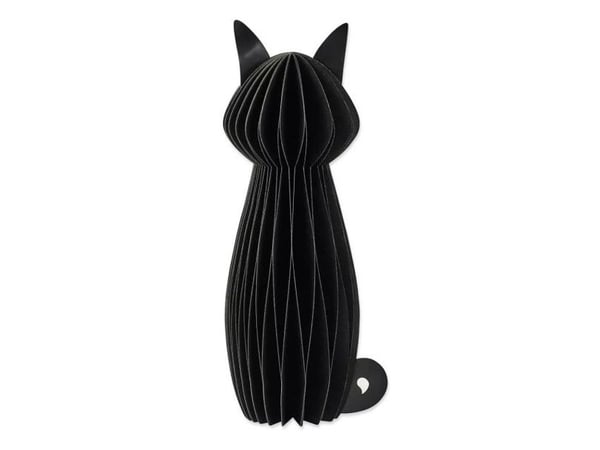 Svart papirvev kat, 30 cm