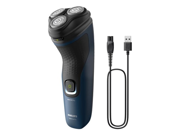 Philips S1151/00, Roterende hode, Svart, Blå, Batteri, 40 min, 8 timer, Nikkelmetallhydrid (NiMH)