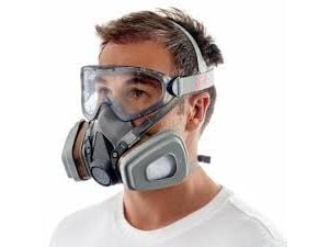 3M 1000MCWE, Full ansiktsmaske åndedrettsvern, Luftrensende respirator, FFP2