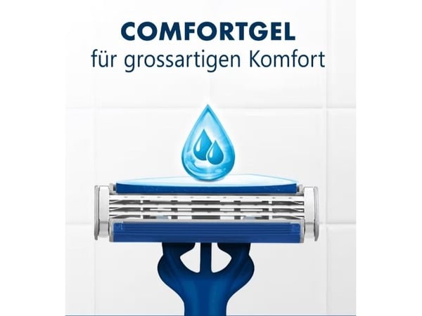 Gillette Blue3 Smooth 8006540733905, Sikkerhets barberhøvel, Sort, Blå, 6 stykker
