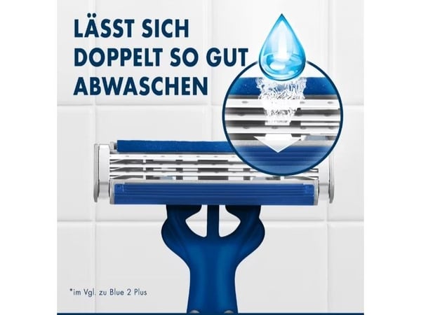 Gillette Blue3 Smooth 8006540733905, Sikkerhets barberhøvel, Sort, Blå, 6 stykker